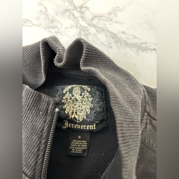 Y2K Irreverent Long Sleeve Jacket Grunge Skater Goth Cyber Mens S Utility - Picture 2 of 4